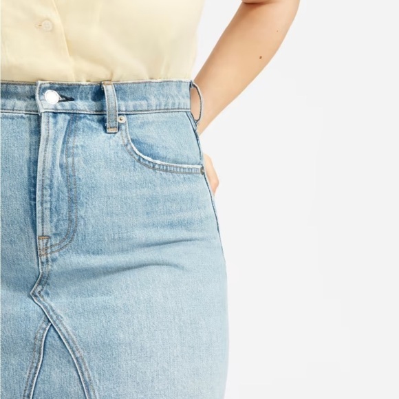 Everlane The Denim Reconstructed Skirt - Picture 4 of 10